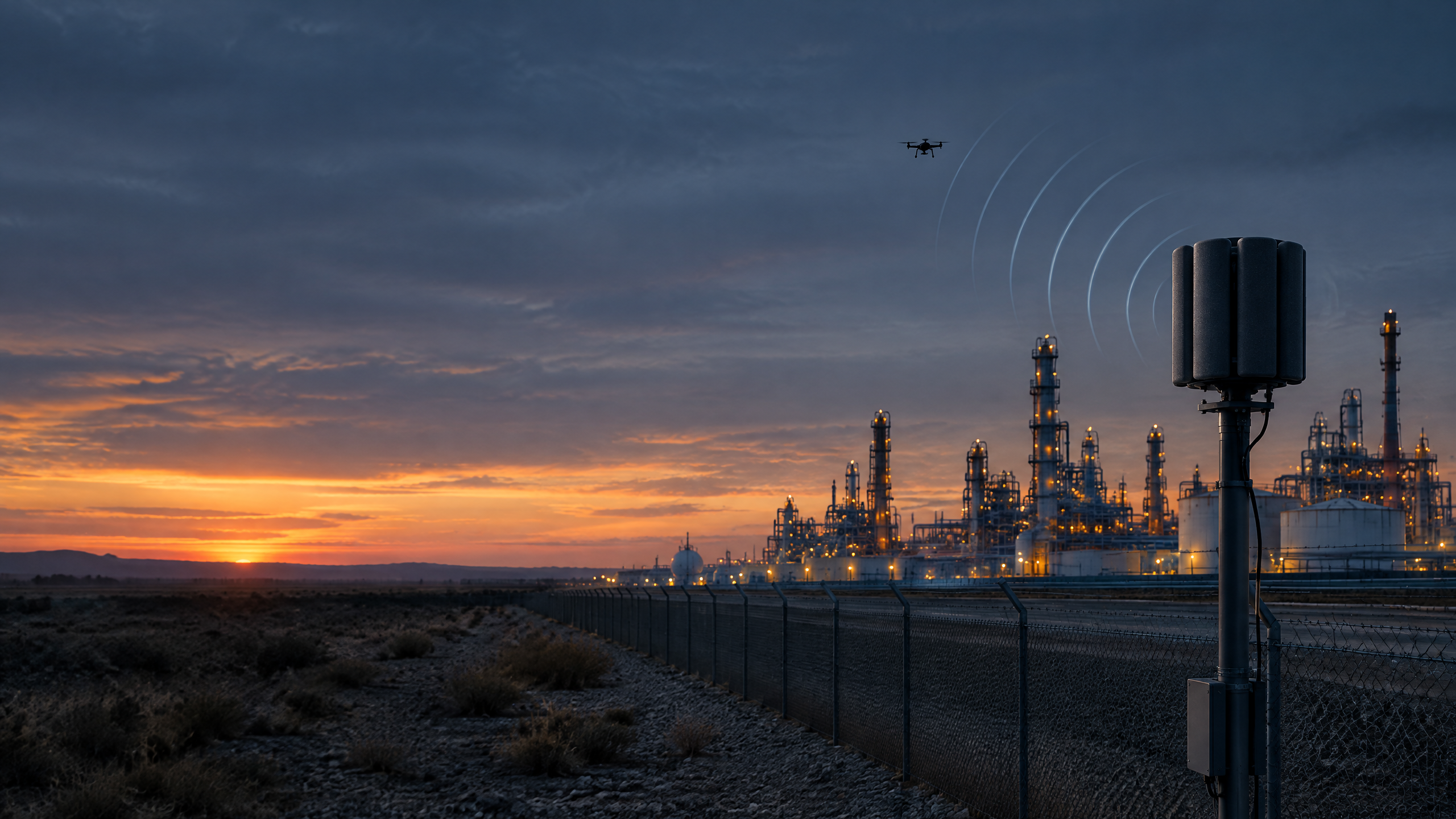 Industrial scenario illustration for What Is Acoustic Drone Detection and How Does It Work?
